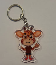 Load image into Gallery viewer, Munchie Giraffe Baseball Keychain