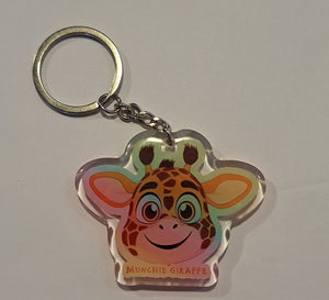 Munchie Giraffe Logo Keychain