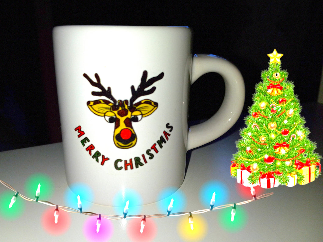 Merry Christmas Munchie Giraffe Mug