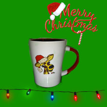 Load image into Gallery viewer, Munchie Giraffe Santa Hat Mug
